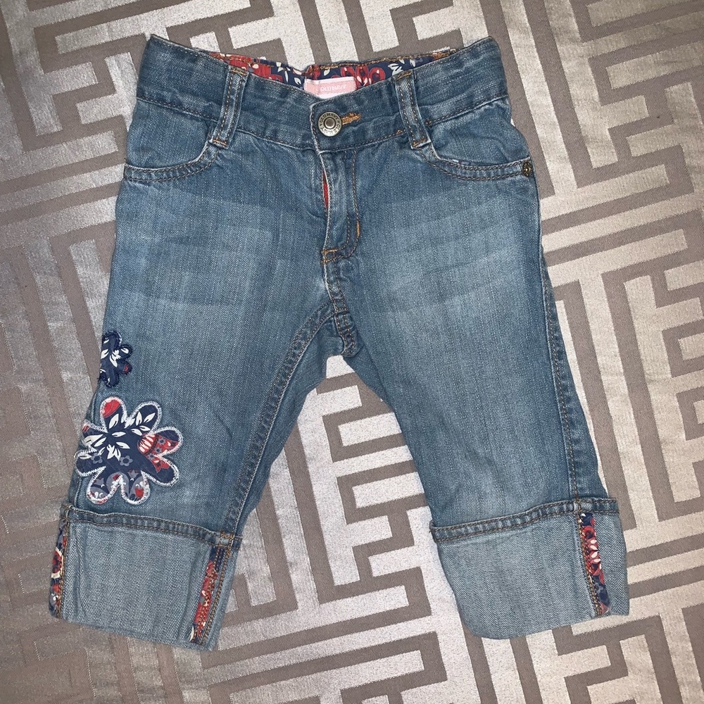 Old Navy 3T Cuffed Capri Jeans with Patches